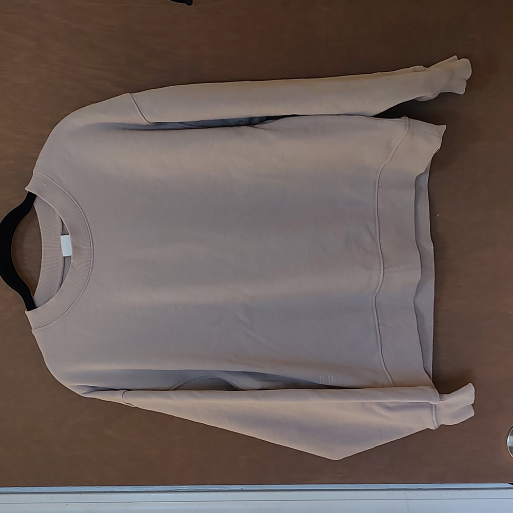 H&M Conscious Maternity Tan Crew Neck Sweatshirt